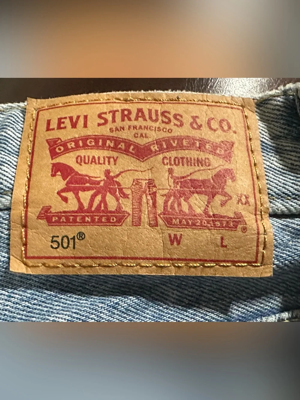 LEVI’S 501® Original High Waist Denim Cutoff Shorts size 30